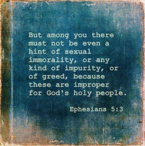 no hint of sexual immorality